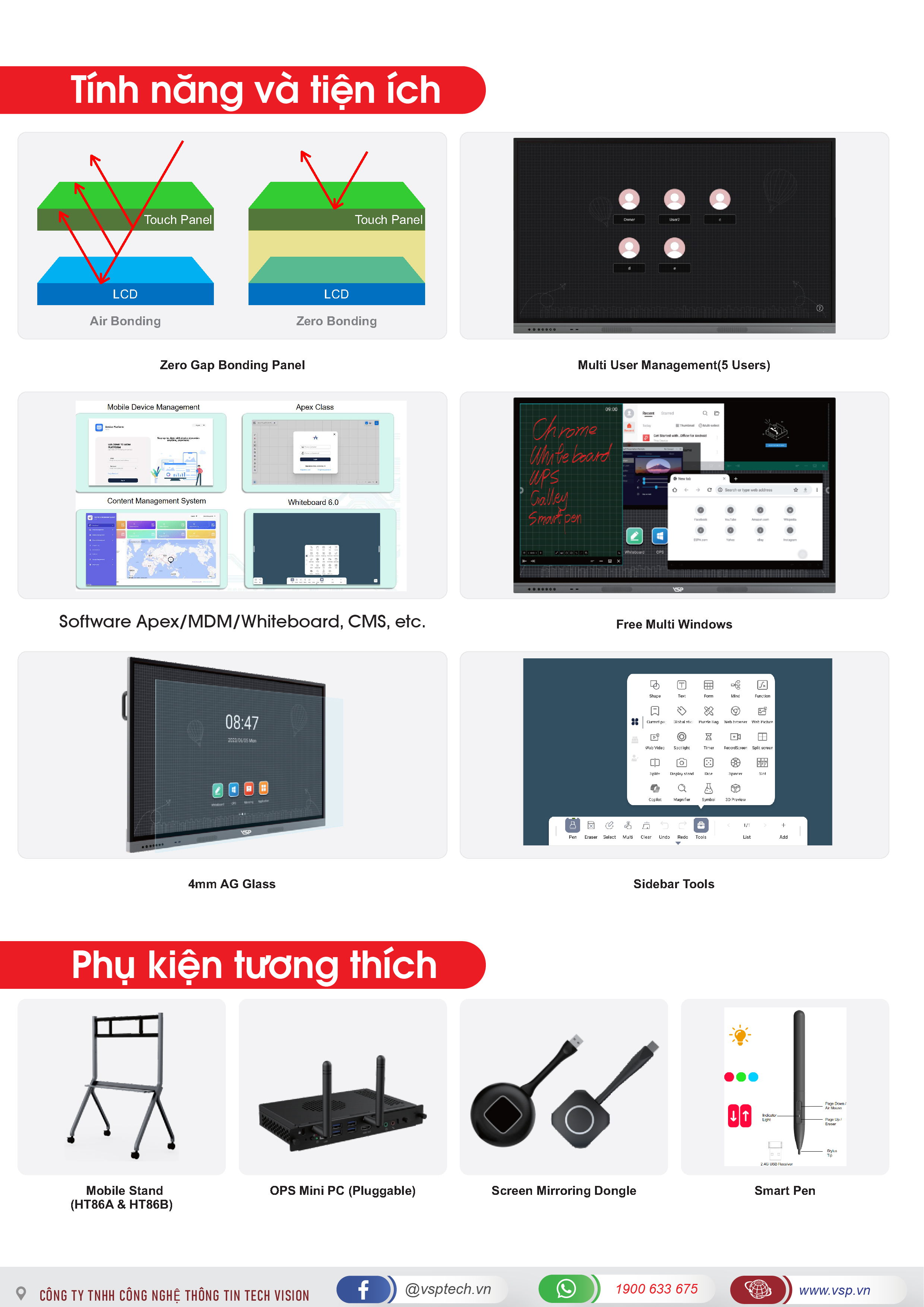 Cảm ứng đa điểm VSP IWB
