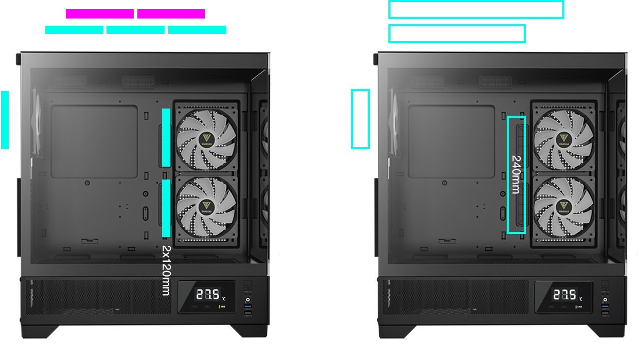 LẮP FAN và RADIATOR