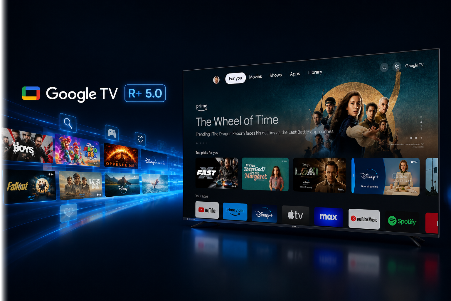 Giao diện Google TV