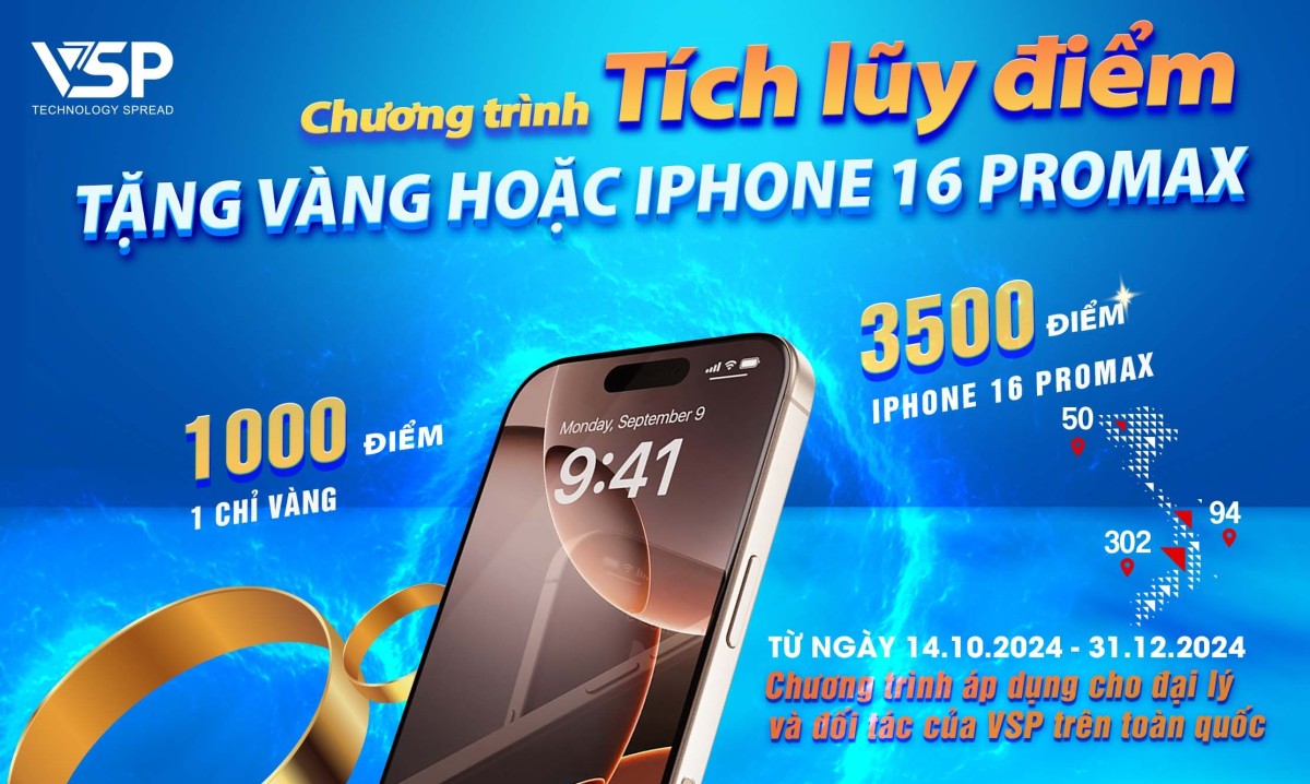 Thông Báo Chương Trình Tích Luỹ Điểm Tặng Vàng Và Iphone 16 Promax