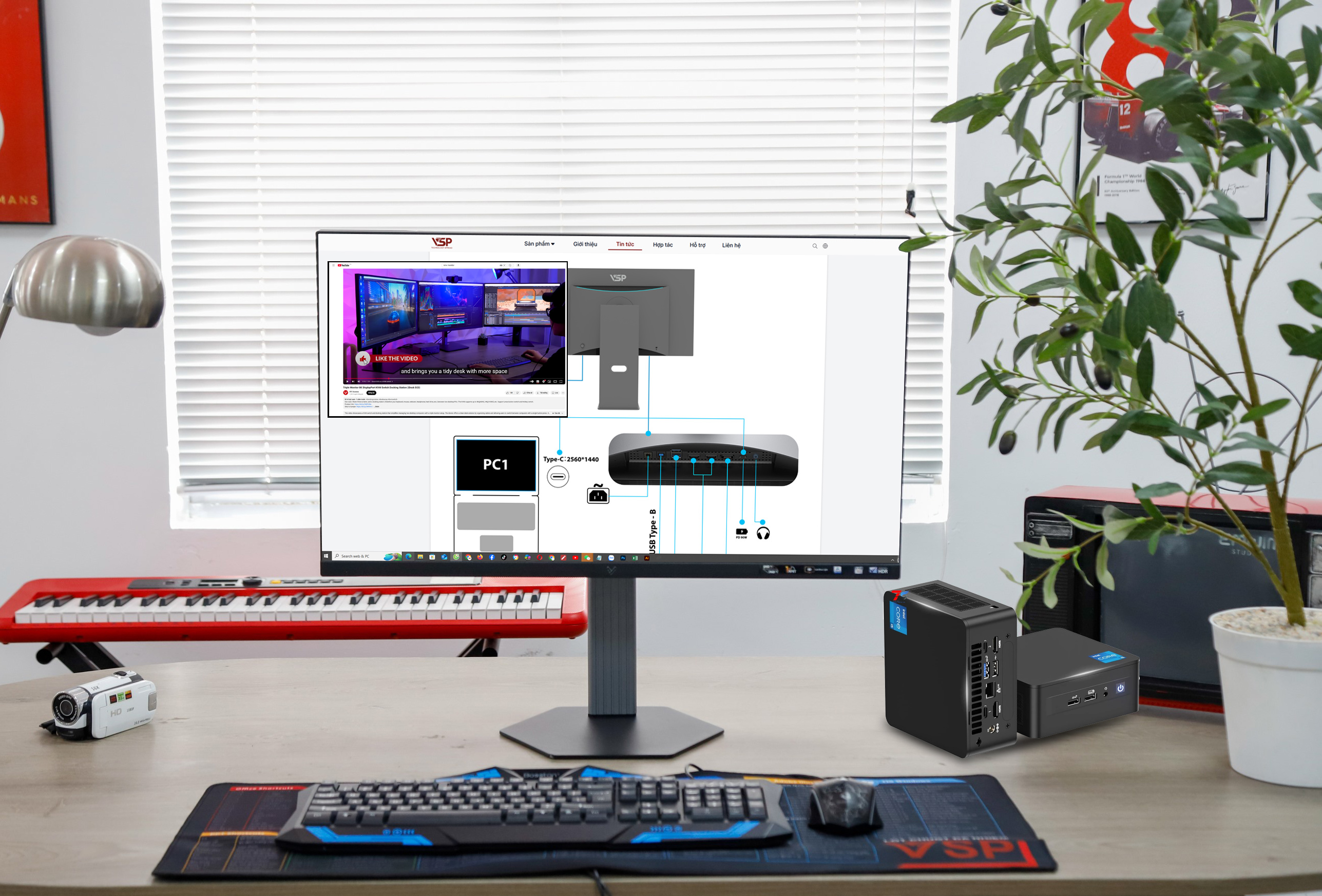 KMV monitor là gì? Điều khiển nhiều máy tính hoặc máy chủ bằng một bộ bàn phím, trên 1 màn hình VSP.