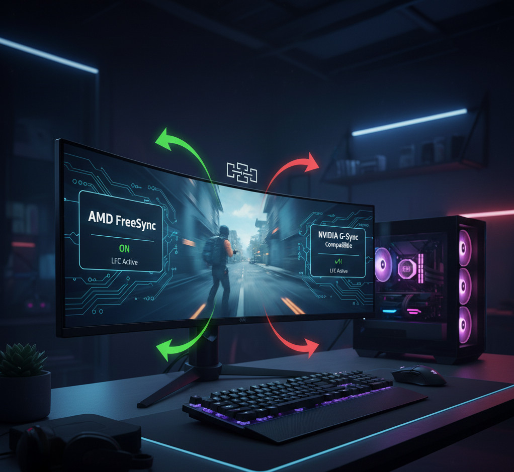 Game Mượt Tối Đa: Hướng Dẫn A-Z Về AMD FreeSync, LFC & G-Sync Compatible