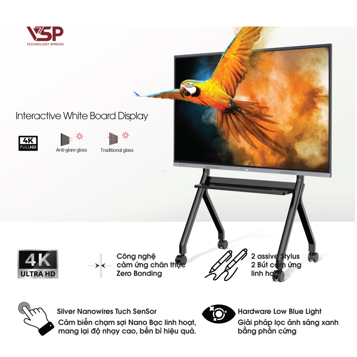 Giới thiệu Màn Hình Tương Tác VSP IWB-D8600D: Giải Pháp Hiển Thị Toàn Diện Cho Hội Trường Và Không Gian Lớn