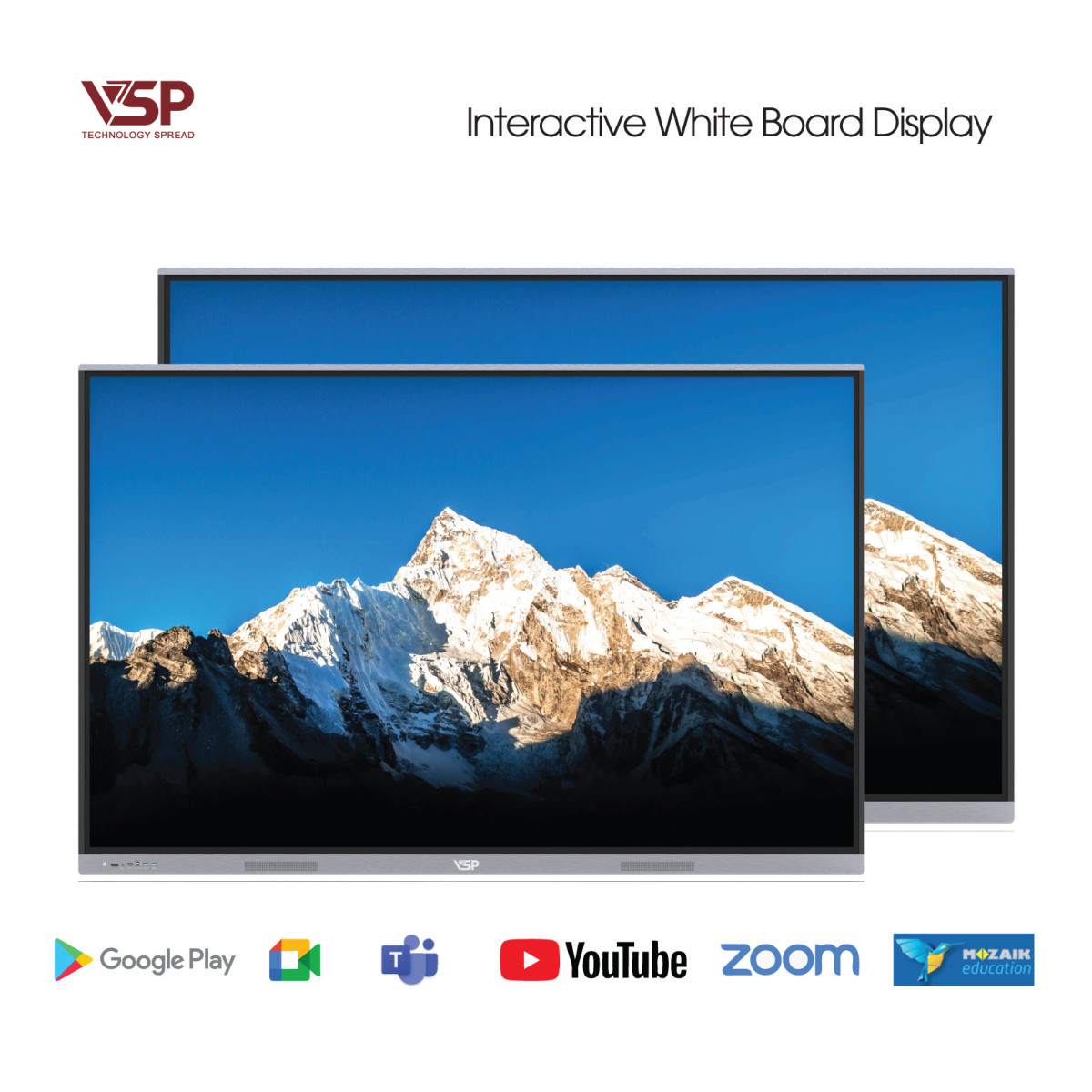 Màn Hình Tương Tác VSP IWB D8600D (86Inch / 4K / IPS / 10bit / 60Hz / 4ms / MT9679 / Quad-core Cortex-A73 / Mali G52MC1 / 8GB DDR / 128GB)
