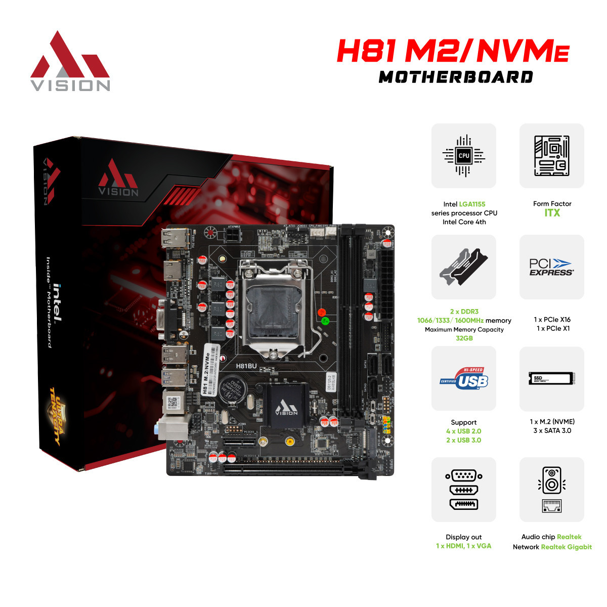 Mainboard AiVision H81 M.2
