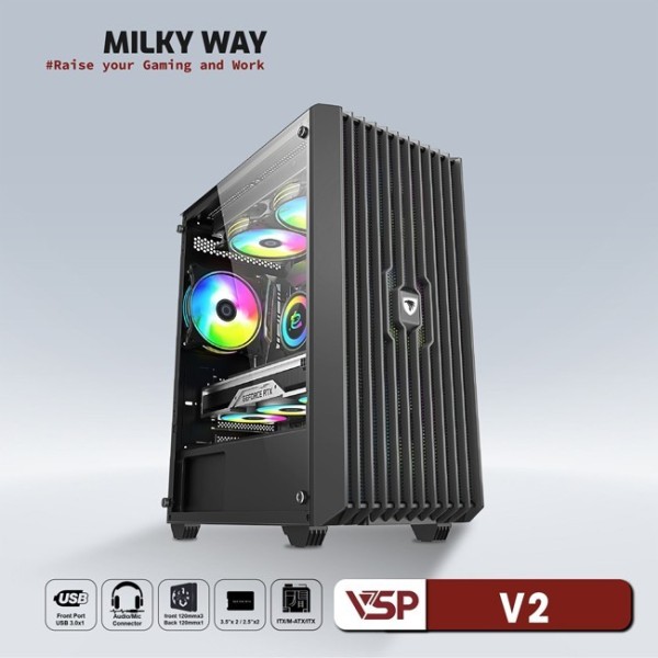 Vỏ Case Máy Tính VSP Gaming Mid Tower V2
