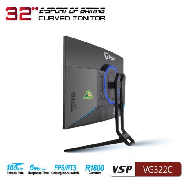 Màn hình cong gaming VSP VG322C (32inch / VA / FHD / 165Hz / 5ms / FreeSync)