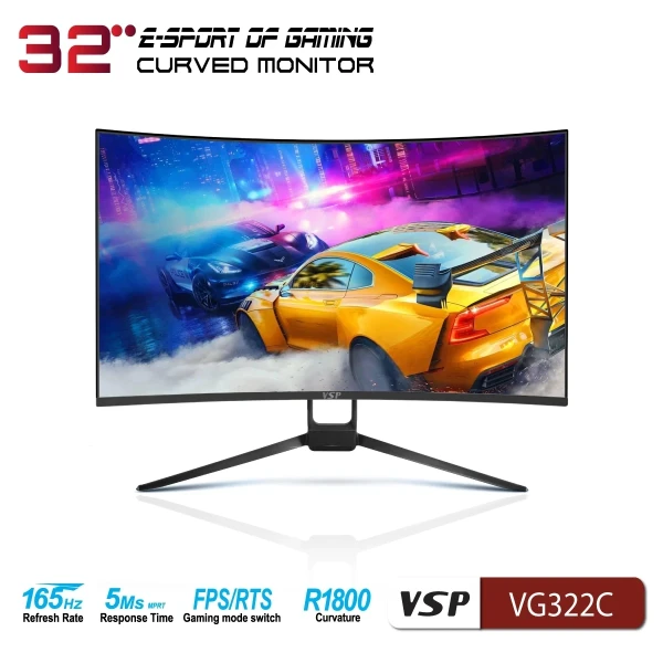 Màn Hình Gaming VSP VG322C (32 inch / FHD / VA / 165Hz / 5ms)