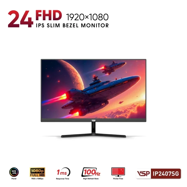 Màn Hình VSP IP2407SG (24 inch / IPS / FHD / 100Hz / 1ms)