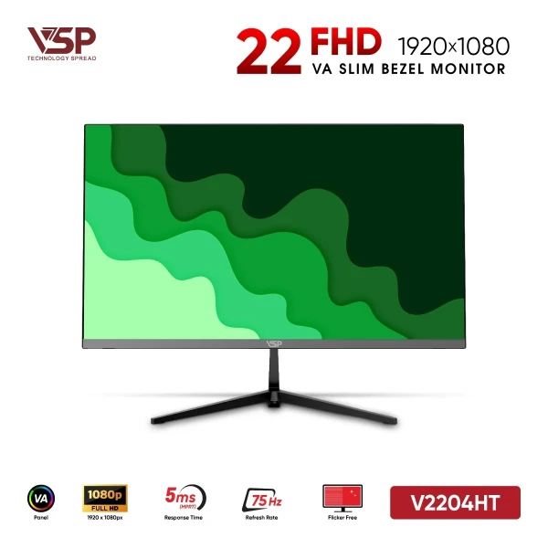 Màn Hình VSP V2204HT (22 inch / VA / FHD / 75Hz / 5ms)