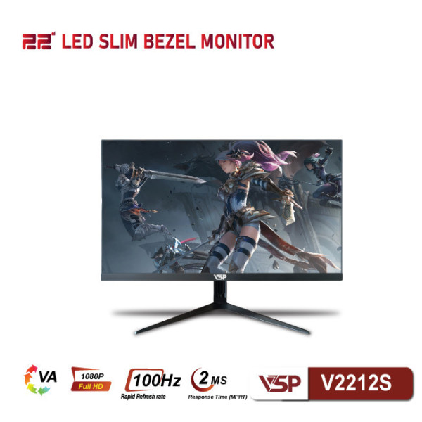 Màn hình VSP V2212S (21.5inch / VA / FHD / 100Hz / 2Ms / Đen)