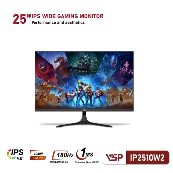Màn Hình Gaming VSP IP2510W2 (25 inch / Fast IPS / FHD / 180Hz / 1ms)