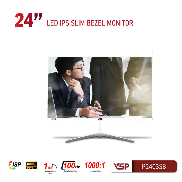 Màn hình VSP ThinKing VI24 (IP2403SB) (24inch / IPS / 100Hz / 1ms / FreeSync / Trắng)