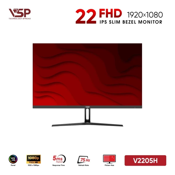 Màn Hình VSP V2205H (22 inch / IPS / FHD / 75Hz / 5ms)