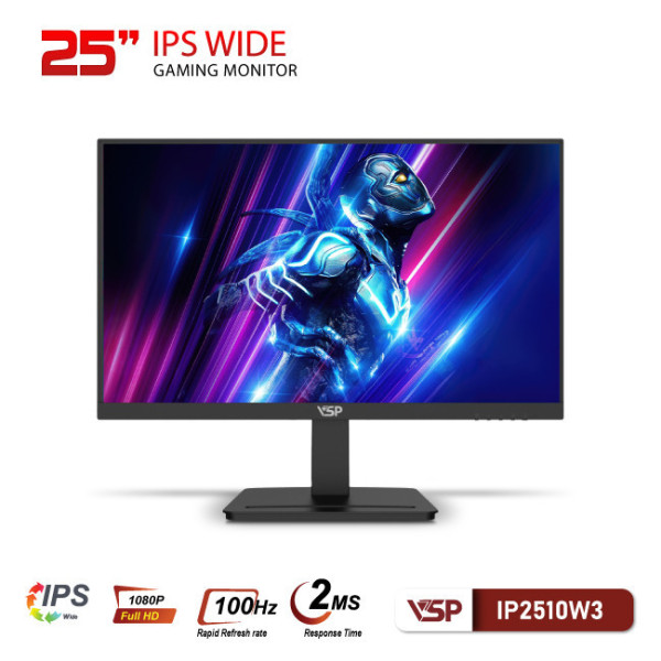 Màn hình VSP IP2510W3 - 25 inch - IPS - FHD - 100Hz - 2Ms - Freesync - Đen
