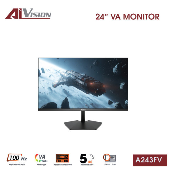 Màn hình văn phòng AiVision A243FV (24inch / VA / FHD / 100Hz / 5ms)