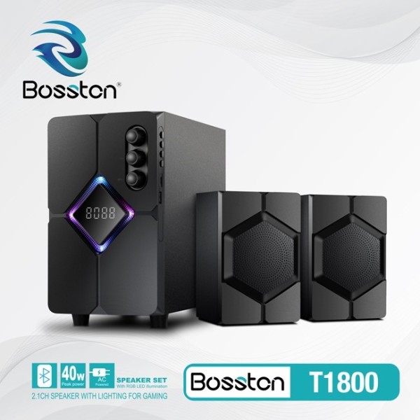 Loa Bosston Bluetooth T1800-BT 2.1 Đèn Led RGB