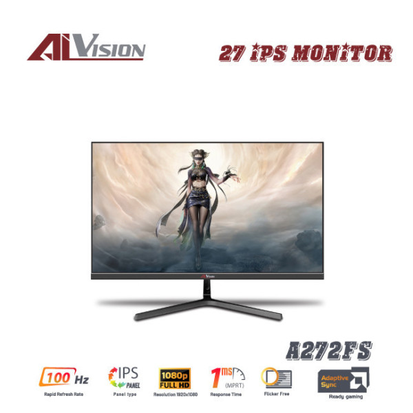 Màn Hình Văn Phòng/Gaming AiVision A272FS (27inch / IPS / FHD / 100Hz / 1ms / FreeSync)