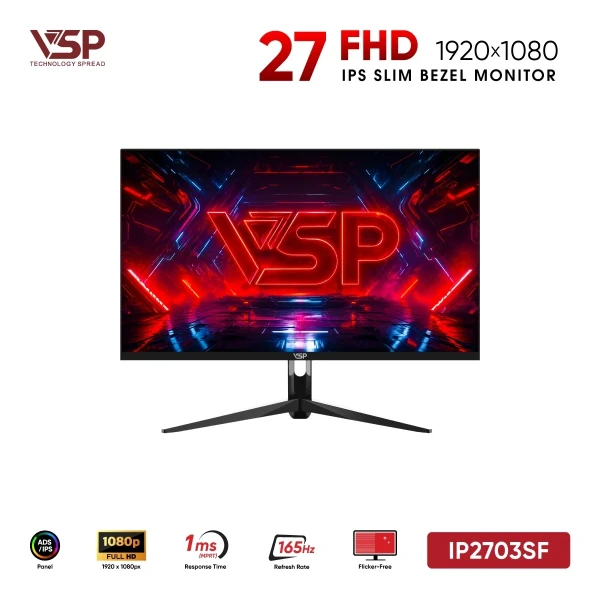 Màn Hình Gaming VSP IP2703SF (27 inch / IPS / FHD / 165Hz / 1ms)