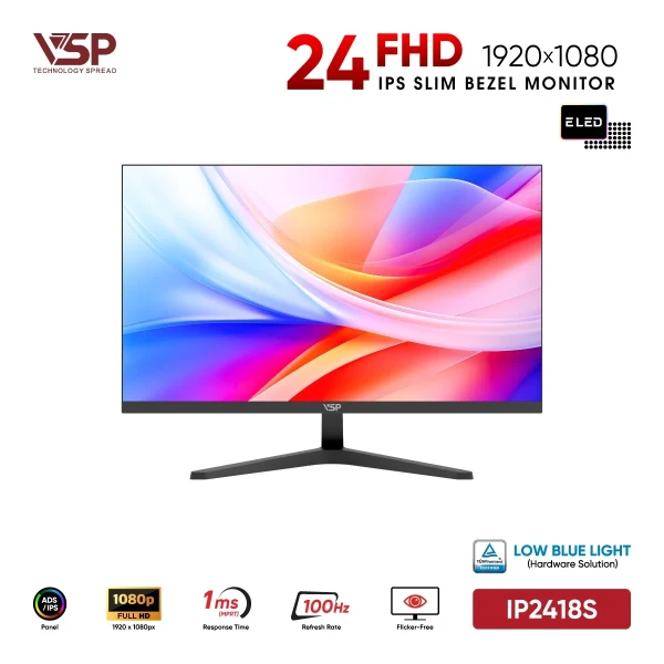 Màn Hình VSP IP2418S (24 inch / IPS / FHD / 100Hz / 1ms)