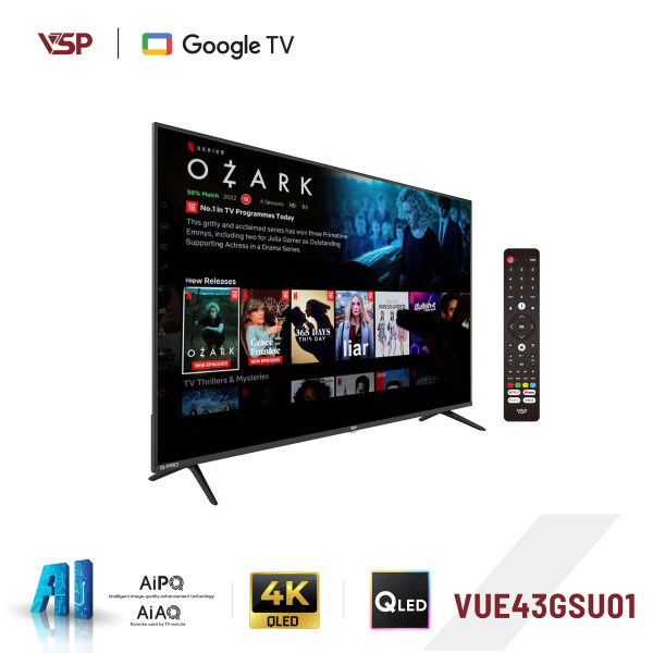 Smart Tivi VSP VUE43GSU01 (43 inch / 4K UHD / QLED / Google TV)