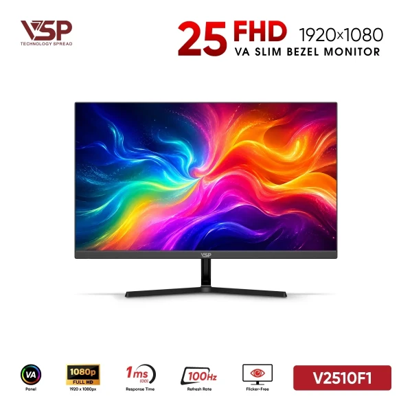 Màn Hình VSP V2510F1 (25 inch / VA / FHD / 100Hz / 1ms)