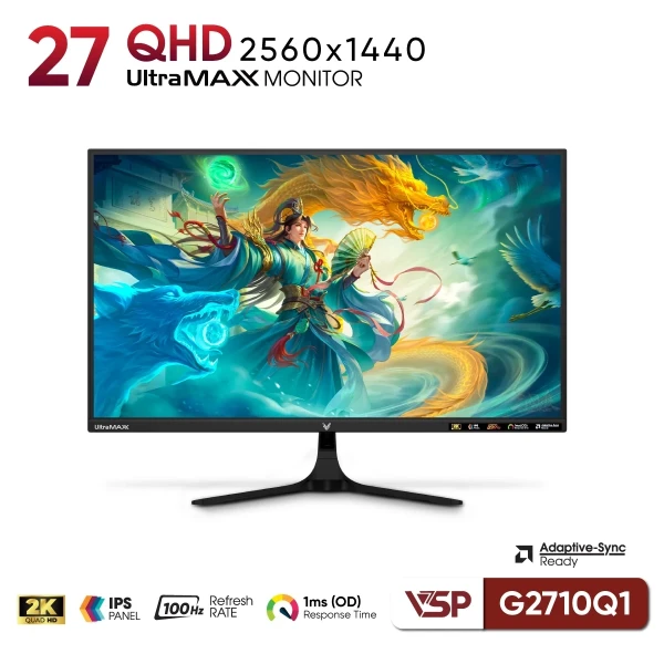 Màn Hình VSP G2710Q1 - 27 inch - 2K - IPS - 100Hz - FreeSync