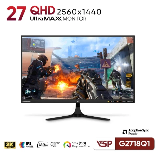 Màn Hình VSP G2718Q1 - 27 inch - 2K - IPS - 180Hz