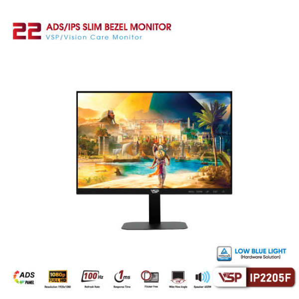 Màn hình văn phòng VSP IP2205F (21.45inch / FHD / 100Hz / 1ms)