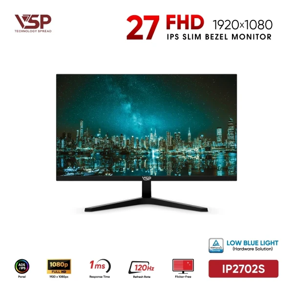 Màn Hình VSP IP2702S (27 inch / IPS / FHD / 120Hz / 1ms)
