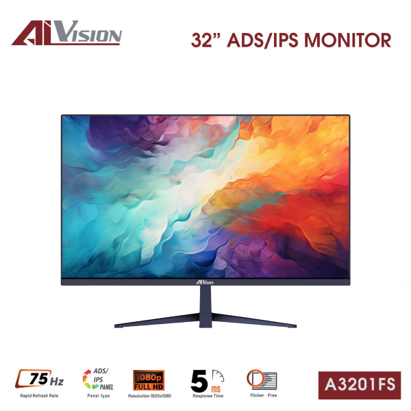 Màn hình máy tính văn phòng AiVision A3201FS (31.5inch / IPS / FHD / 75hz / 5ms)