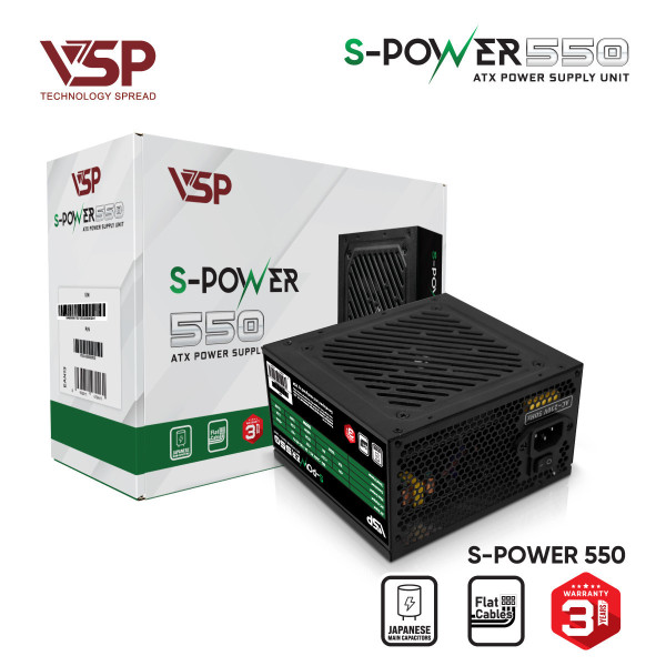 Bộ nguồn máy tính S-Power 550 - 550W