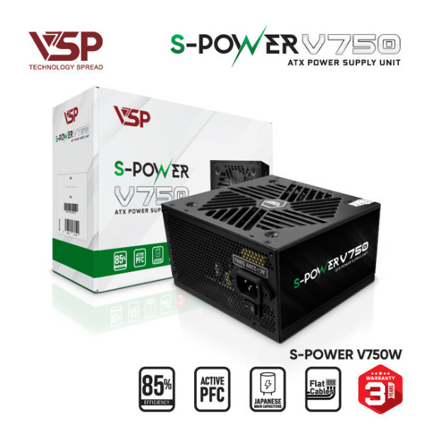 Bộ nguồn máy tính VSP S-Power V750W
