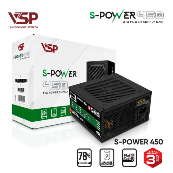 Bộ nguồn máy tính S-Power 450 - 450W
