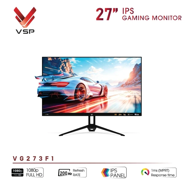 Màn Hình VSP VG273F1 (27 inch / IPS / FHD / 200Hz / 1ms)
