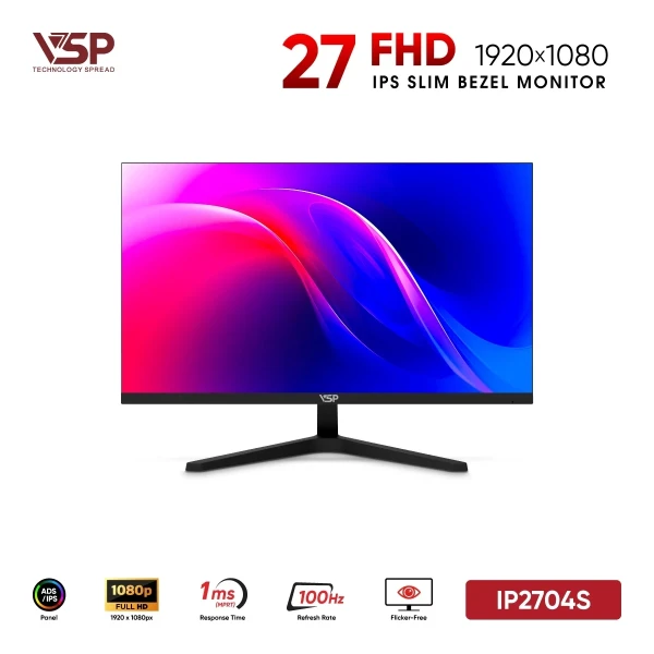Màn Hình VSP IP2704S (27 inch / IPS / FHD / 100Hz / 1ms)