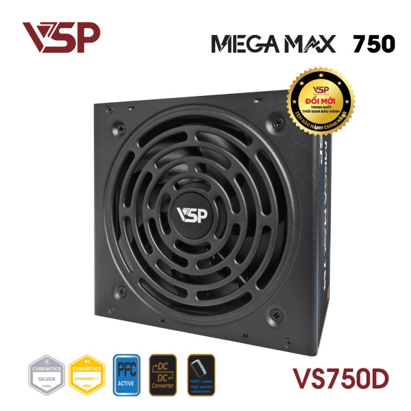 Bộ nguồn máy tính ATX VSP MEGAMAX VS750D - 750W