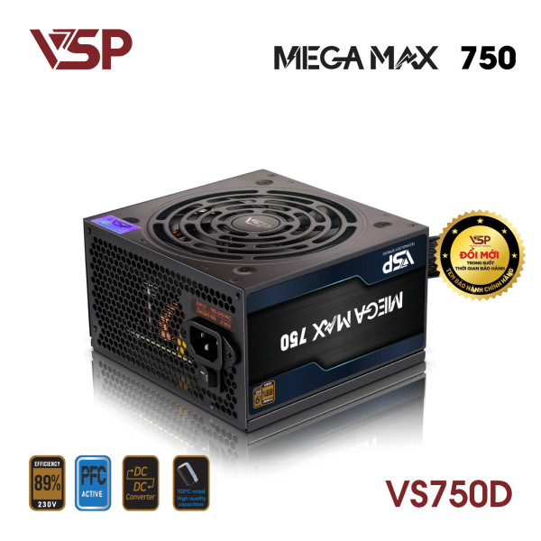 Bộ nguồn máy tính ATX VSP MEGAMAX VS750D - 750W
