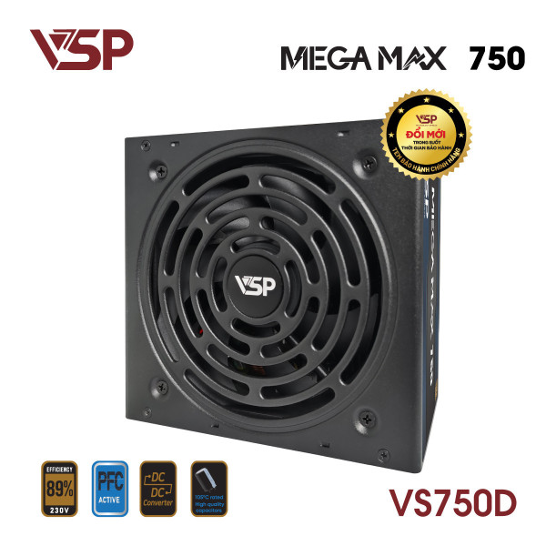 Bộ nguồn máy tính ATX VSP MEGAMAX VS750D - 750W