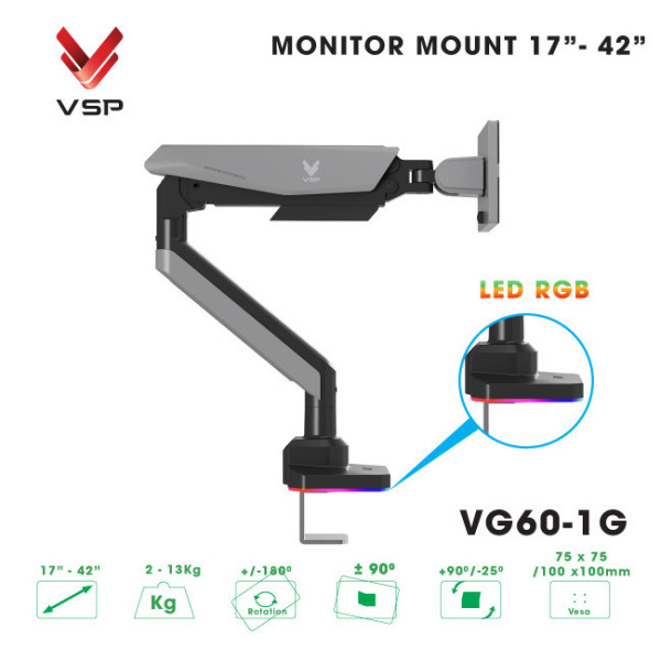 Giá đỡ màn hình VSP tải trọng cao VG60-1G (17