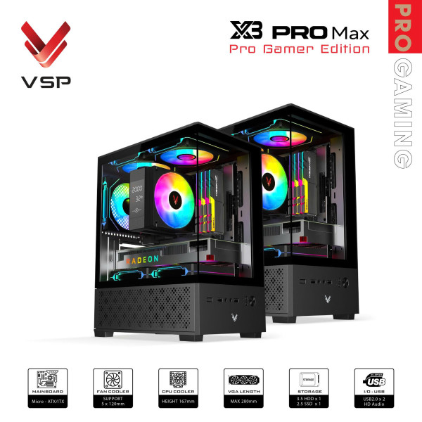 Vỏ Case X3 PRO MAX Black