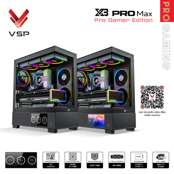 Vỏ Case X3 PRO MAX Black