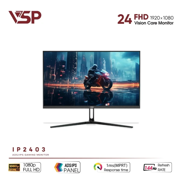 Màn Hình VSP IP2403 (24 inch / IPS / FHD / 144Hz / 1ms)