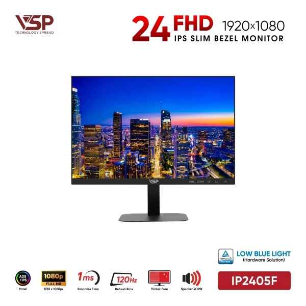 Màn Hình VSP IP2405F (24 inch / IPS / FHD / 120Hz / 1ms)