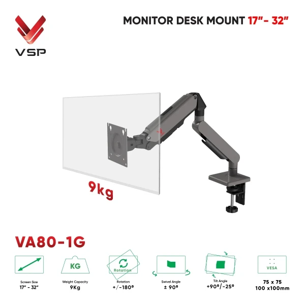 Giá Đỡ Màn Hình VSP VA80-1G (17