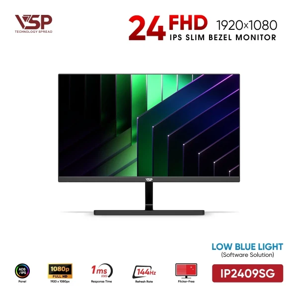 Màn Hình VSP IP2409SG (24 inch / IPS / FHD / 144Hz / 1ms)