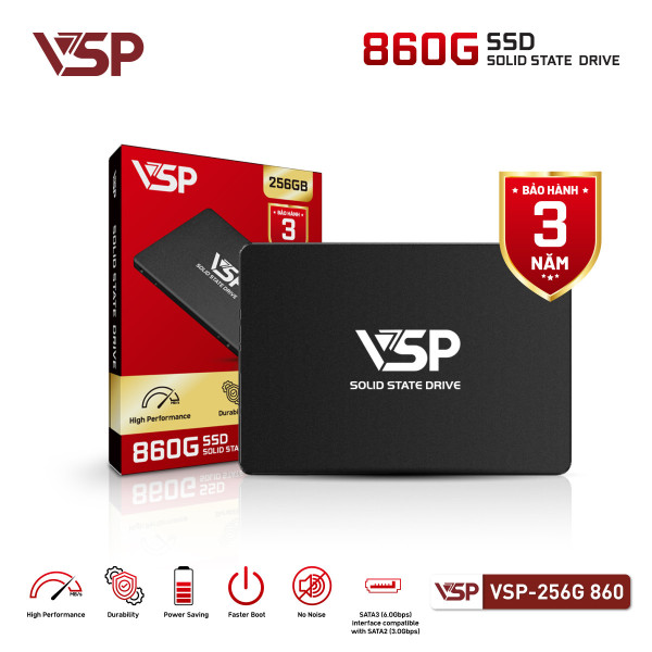 Ổ Cứng SSD VSP 860G 256GB Black