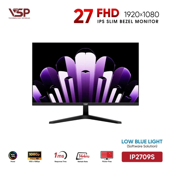 Màn Hình VSP IP2709S (27 inch / IPS / FHD / 144Hz / 1ms)