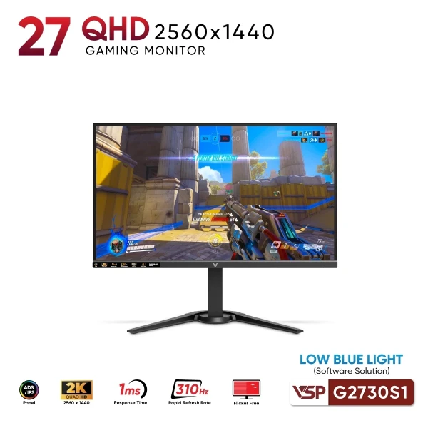 Màn Hình VSP G2730QS1 (27 inch / 2K / IPS / ELED / 1.07 tỷ màu / 310Hz / 1ms)