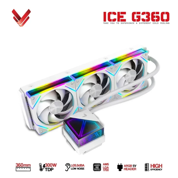 Tản Nhiệt Nước AIO VSP ICE G360 White